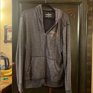 Lucky brand Charcoal Full-Zip Hoodie